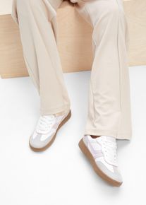 bonprix Sneaker im Retrolook, wei&szlig;, Gr.38, Modischer Sneaker im Casual-Look, aus Vegan