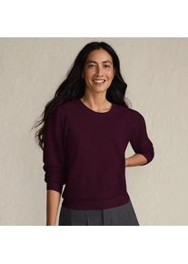 LANDS' END Kaschmirpullover mit Puff&auml;rmeln, Damen,  Pink, Kaschmir, by Lands' End