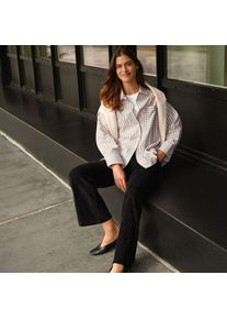 LANDS' END Strickcord-Hose mit weitem Bein, Damen,  Schwarz, Baumwolle/Polyester-Mischung, by Lands' End