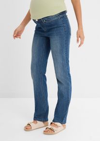 bonprix 2-in-1 Umstandsjeans f&uuml;r die Schwangerschaft und danach Straight, blau, Gr.42, Bequeme Umstandsjeans ohne Bauchband mit geradem Bein, 82% Baumwolle (organic)