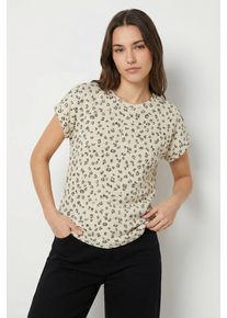 V&eacute;ro Moda Strickpullover VERO MODA "VMBRIANNAMIX SS O-NECK PULLOVER BOO", Damen, Gr. L, silber mink aop:schwarz leo, Strick, Obermaterial: 58% Viskose, 38% Polyester, 4% Elasthan, bedruckt, oversize, Rundhals, Pullover Strickpullover, mit Animal-Print