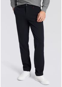 Stoffhose MAC "Traveller", Herren, Gr. 31, L&auml;nge 30, blau (midnight blau), Web, Obermaterial: 62% Polyester, 33% Viskose, 5% Elasthan, unifarben, slim fit kn&ouml;chellang, Hosen Stoffhose