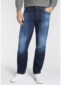 Regular-fit-Jeans MAC "Rick", Herren, Gr. 31, L&auml;nge 32, blau (dunkelblau authenic 3d use), Denim/Jeans, Obermaterial: 99% Baumwolle, 1% Elasthan, unifarben, regular fit kn&ouml;chellang, Jeans Regular-fit-Jeans, im Five-Pocket Style