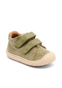 Lauflernschuh bisgaard "barefoot hale", M&auml;dchen, Gr. 26, sage, Leder, unifarben, Schuhe Lauflernschuh, Barfu&szlig;schuh mit Wechselfu&szlig;bett, Gr&ouml;&szlig;enschablone zum Download