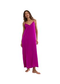 Sommerkleid Triumph "Summer Satin Dress", Damen, Gr. 44, N-Gr, raspberry juice, Satin, Obermaterial: 100% Polyester, bequem lang, tiefer V-Ausschnitt, Kleider Sommerkleid, tiefer V-Ausschnitt, schmale Tr&auml;ger