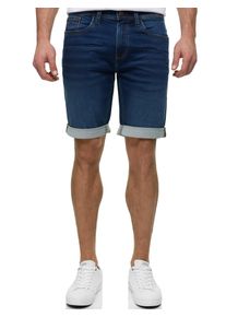Shorts INDICODE "INDelmare", Damen, Gr. XXL, N-Gr, blau (work blau), Web, Obermaterial: 77% Baumwolle, 21% Polyester, 2% Elasthan, unifarben, regular fit knielang, Hosen Shorts