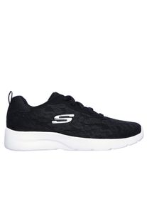Sneaker Skechers "Dynamight 2.0 Homespun", Damen, Gr. 37, schwarz, wei&szlig;, Textil, Schuhe Sneaker, Trainingsschuh, Laufschuh, Schn&uuml;rschuh mit gepolstertem Schaftrand