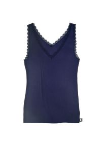 like it! Achseltop LIKE IT Gr. L, midnight blau, Unterhemden, Damen, L, N-Gr, Feinripp, Obermaterial: 95% Modal, 5% Elasthan, Achseltop, mit tiefem V-Ausschnitt mit Spitze