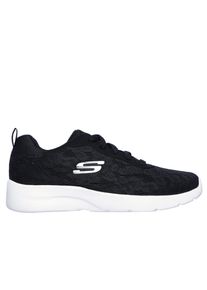 Sneaker Skechers "Dynamight 2.0 Homespun", Damen, Gr. 41, schwarz, wei&szlig;, Textil, Schuhe Sneaker, Trainingsschuh, Laufschuh, Schn&uuml;rschuh mit gepolstertem Schaftrand