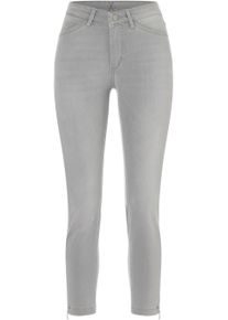 7/8-Jeans MAC "Dream Chic", Damen, Gr. 46, L&auml;nge 27, midgrau destroyed wash, Denim/Jeans, Obermaterial: 89% Baumwolle, 9% Polyester, 2% Elasthan, sehr figurbetont 7/8-L&auml;nge, Jeans 7/8-Jeans, verk&uuml;rzte Form mit Rei&szlig;verschluss