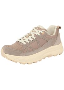 Wanderschuh Icepeak "ANISI MS", Damen, Gr. 39, schwarz khaki, Leder, Textil, Schuhe Wanderschuh, Wasserabweisend