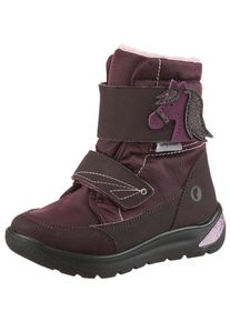 Winterstiefel Ricosta "Garei WMS: normal", M&auml;dchen, Gr. 26, brombeer, Lederimitat, Nylon, Textil, Glitzer, Schuhe Winterstiefel, Snowboots mit Sympatex, Gr&ouml;&szlig;enschablone zum Download