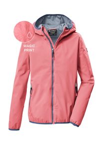 Funktionsjacke Killtec "KOS 156 GRLS JCKT", Kinder, Gr. 176, hellpink, Obermaterial: 100% Polyester;Futter: 100% Polyester, Jacken Funktionsjacke, Wind- und wasserdichte M&auml;dchenjacke mit Magic Print