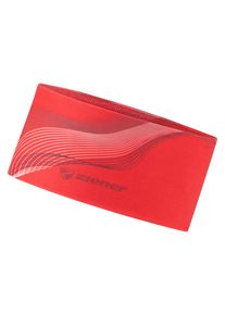 Stirnband Ziener "IMMRE-Z band unisex", Damen, rot (rotunkelline print), Materialmix, M&uuml;tzen Stirnband