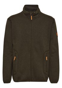 Fleecejacke North Bend "Fleecejacke NBSamo", Herren, Gr. L, blau (navy blazer), Obermaterial: 100% Polyester PES., meliert, regular fit, Jacken Fleecejacke