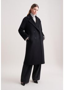 Parka Seidensticker, Damen, Gr. 46, schwarz, 60% Wolle, 40% Polyester, unifarben, Jacken Parka