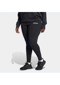 Trainingstights adidas Sportswear "ESSENTIALS LINEAR COTTON LEGGINGS &ndash; GROSSE GR&Ouml;SSEN", Damen, Gr. 2X, N-Gr, schwarz-wei&szlig; (schwarz, wei&szlig;,), Obermaterial: 90% Baumwolle, 10% Elasthan, Hosen Trainingstights, sportlicher Stil, aus Baumwolle mit Stretchanteil, hoher Bund