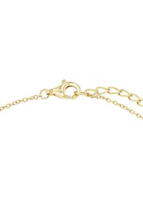 Armband Amor "Schmuck Geschenk, Schleife", gelbgoldfarben, Armb&auml;nder, Damen, 20cm, Silber 925 (Sterlingsilber), Armband