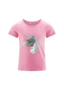 Sommerkleid happy girls "Shirt", M&auml;dchen, Gr. 116, EURO-Gr&ouml;&szlig;en, bubble gum, Stoff, 100% Baumwolle, normal, Kleider Sommerkleid