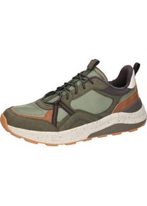 Waldl&auml;ufer Sneaker WALDL&Auml;UFER "H-CARL", Herren, Gr. 11,5 (46,5), khaki, braun, Synthetik, Textil, Schuhe Sneaker, Schn&uuml;rschuh, Outdoorschuh in veganer Verarbeitung, H-Weite