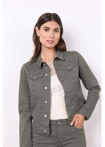 Jeansblazer soyaconcept "SC-ERNA 2", Damen, Gr. S, gr&uuml;n (misty), Denim/Jeans, Obermaterial: 97% Baumwolle, 3% Elasthan, unifarben, regular fit kurz, Blazer Jeansblazer, Jeansjacke in taillierter Form und sch&ouml;nen Farben