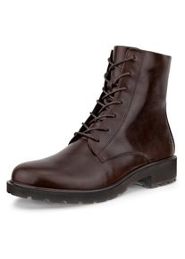 Schn&uuml;rstiefelette Ecco "METROPOLE VIENNA", Damen, Gr. 37, braun (dunkelbraun), Leder, Schuhe Schn&uuml;rstiefelette, Schn&uuml;rboots, Klassik-Stiefelette mit Dual-Fit-Innensohle