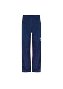 Regenhose Trollkids "KIDS TROLLTUNGA PANTS", Kinder, Gr. 176, N-Gr, blau (navy), Web, Obermaterial: 100% Polyamid, unifarben, Basic lang, Hosen Regenhose, wasserdichtes Material, mit Mesh-Tasche innen, mit Druckknopf