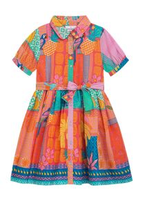 Sommerkleid DANAMADE "DANAMADE Dresses DJULE", M&auml;dchen, Gr. 122, multicolor, Obermaterial: 100% Baumwolle. Futter: 100% Baumwolle, Kleider Sommerkleid