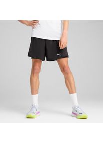 Laufshorts Puma "M RUN VELOCITY 2IN1 SHORT", Herren, Gr. XL, N-Gr, schwarz (Puma schwarz), Obermaterial: 88% Polyester, 12% Elasthan, unifarben, slim fit kniefrei, Hosen Laufshorts, mit DryCELL Technologie, mit Einschub-Handytasche, Slim Fit