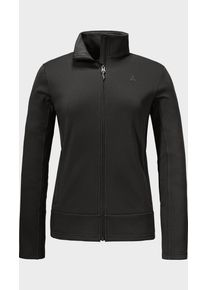 Sch&ouml;ffel Fleecejacke SCH&Ouml;FFEL "Fleece Jk Style Uriezzo WMS", Damen, Gr. 44, 9990, schwarz, Oberstoff: 100% Polyester, regular fit, hoch geschlossener Ausschnitt, Jacken Fleecejacke