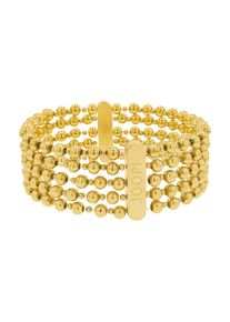 JOOP! Armband JOOP "2039829", gold (gelbgoldfarben), Armb&auml;nder, Damen, 17cm, Edelstahl Polyurethan, Edelstahl, Polyurethan, Armband