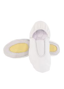 buttinette Leder-Gymnastikschuhe f&uuml;r Erwachsene und Kinder, wei&szlig;