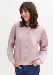 bonprix Blouson aus flie&szlig;endem Satin, lila, Gr.50, Blouson-Jacke aus hochwertigem Satin, aus Satin