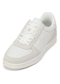 Marc O'Polo Sneaker MARC O'POLO "aus hochwertigem Rindleder", Herren, Gr. 44, wei&szlig;, Obermaterial: 100% Leder, unifarben, Schuhe Sneaker