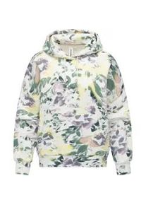 Kapuzenpullover Ragwear "Pirita Print", Damen, Gr. XS (34), mehrfarbig, Material: 70% Baumwolle, 30% Polyester, oversize h&uuml;ftbedeckend, hoch geschlossener Ausschnitt, &Auml;rmel ohne &Auml;rmelschlitz Rippb&uuml;ndchen, Pullover Kapuzenpullover, Hoodie mit verstellbarer Kapuze