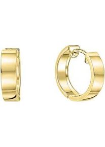Paar Creolen Firetti "Schmuck Geschenk Gold 333", gold (gelbgoldfarben), Ohrringe, Damen, 15mm, Gelbgold 333