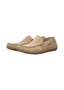 Slipper Bugatti, Damen, Gr. 41, beige, Veloursleder, Schuhe Slipper, Mokassin, Slip in, Schlupfschuh, Loafer mit Soft Fit-Ausstattung