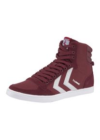Sneaker Hummel "SLIMMER STADIL HIGH", Herren, Gr. 36, rot (bordeaux), Leder, Textil, Schuhe Sneaker