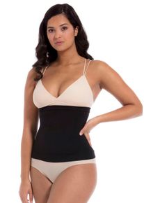 Corsage MAGIC BODYFASHION "Waistnipper", Damen, Gr. M, N-Gr, schwarz, Web, Obermaterial: 89% Polyamid, 11% Elasthan, unifarben, eng, ohne Ausschnitt, Korsagen Corsage, Silikonabschl&uuml;sse oben und unten verhindern ein Einrollen