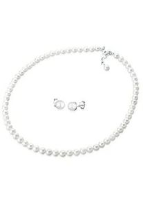 Schmuckset Elli "Muschelkernperlen 925 Sterling Silber", wei&szlig; (wei&szlig;, silberfarben), Schmuck_Sets, Damen, onesize, Silber 925 (Sterlingsilber), Schmuckset