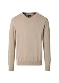 Strickpullover Casamoda "Casamoda Pullover uni", Damen, Gr. 3XL, beige (champagner beige), 100% Baumwolle, Pullover Strickpullover