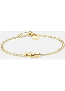 Armband Liebeskind Berlin "Schmuck Geschenk Edelstahl Armkette Festive Mini Link", gold (gelbgoldfarben), Armb&auml;nder, Damen, 20cm, Edelstahl, Armband