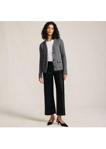 LANDS' END Baumwoll-Blazer DRIFTER, Damen,  Grau, Baumwolle, by Lands' End