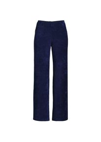 LANDS' END Strickcord-Hose mit weitem Bein, Damen,  Blau, Baumwolle/Polyester-Mischung, by Lands' End