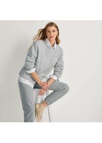 LANDS' END Boucl&eacute;-Pullover, Damen,  Grau, Polyester-Mischung, by Lands' End