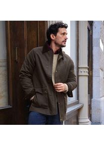 LANDS' END Gewachste Baumwollmix-Jacke, Herren,  Braun, Baumwolle/Polyester/Baumwoll-Mischung, by Lands' End