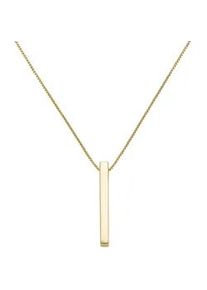 Kette mit Anh&auml;nger Smart Jewel "mit St&auml;bchen-Anh&auml;nger, Silber 925", gold, Halsketten, Damen, 45cm, Silber 925 (Sterlingsilber)