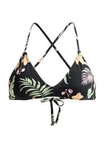 Bandeau-Bikini-Top Roxy "Pt Beach Classics", Damen, Gr. M, Cup B, schwarz, Obermaterial: 85% Microfaser, 15% Elasthan;, Bikini-Oberteile