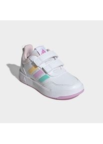 Sneaker adidas Sportswear "TENSAUR SPORT 3.0 CF K", M&auml;dchen, Gr. 35, cloud wei&szlig;, bliss lila, clear pink, Synthetik, Textil, Schuhe Sneaker, mit Klettverschluss, f&uuml;r Kinder & Jugendliche