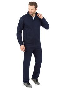Jogginganzug TRIGEMA "TRIGEMA Jogginganzug", Herren, Gr. M, blau (navy), Sweatware, 70% Baumwolle, 30% Polyester, Sportanz&uuml;ge Jogginganzug